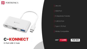 C-Konnect USB-C Multiport Adapter (POR 1041) White