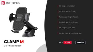Clamp M Car mobile holder (POR 116) Black