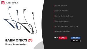 Harmonics Z5 Wireless Stereo Headset (POR 1775) Blue