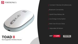 Toad II 2.4Ghz Wireless Optical Mouse (POR 1784) Grey