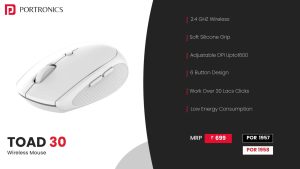 Toad 30 2.4 GHB Wireless Optical Mouse (POR 1957) Black