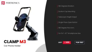 Clamp M3 Mobile Phone Holder (POR 1987) Black