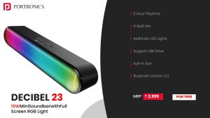 Decibel 23 16W Wireless Stereo Soundbar (POR 1999) Black