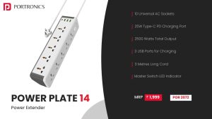 Power Plate 14 2500 W Power Extender (POR 2072) White