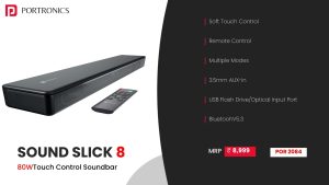 Sound Slick 8 80W Touch Control Soundbar (POR 2084) Black