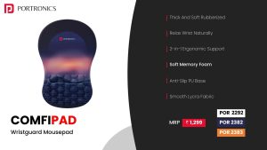 Comfipad Wristguard Mousepad (POR 2292) White