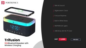Trifusion 16W Bluetooth Speaker with Wireless Charging (POR 2333) Black