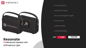 Resonate 14W Wireless Bluetooth Speaker (POR 2392) Black