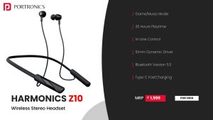 Harmonics Z10 Wireless Stereo Headset (POR 2404) Black