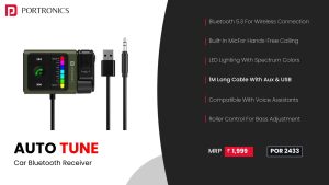 Auto Tune Car Bluetooth Connector (POR 2433) Black