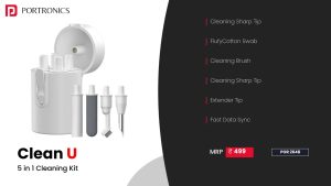 Clean U 5 in 1 Cleaning Kit (POR 2648) White
