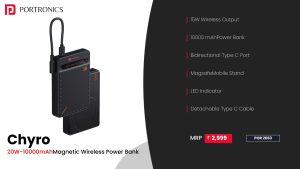 Chyro 20W 10000 mAh Power Bank (POR 2663) Black