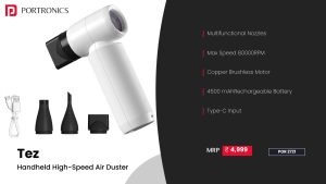 Tez Handheld High Speed Air Duster (POR 2721) White