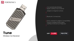 Tune Wireless Car Receiver (POR 2759) Black