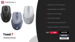 Toad 7 Wireless Mouse (POR 2780) Black