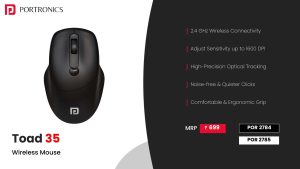 Toad 35 2.4 GHB Wireless Mouse (POR 2785) White