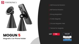 Mogun 5 Magnetic Mobile Holder (POR 2927) White