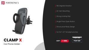 Clamp X Car-Vent Mobile Holder (POR 926) Black